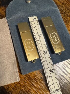 Gold Harry Winston thumb drives